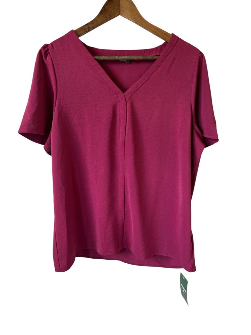 NWT Halara V Neck Short Sleeve Work Top Size L - Picture 2 of 4